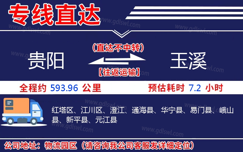 貴陽(yáng)到玉溪物流公司